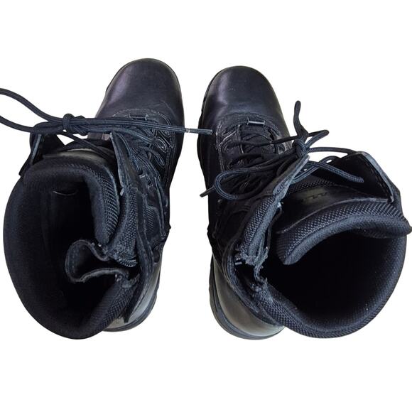 Bates Black Tactical Sport DRY Guard™ Side Zip Lace Up Work Combat MOTO Boots 11 - Picture 2 of 6